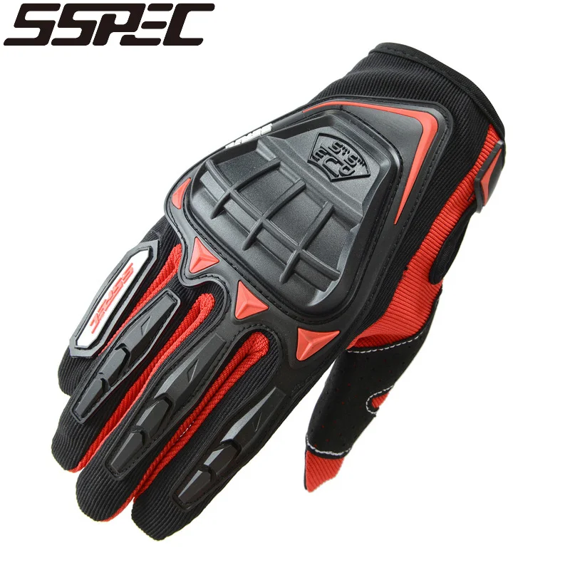 Мотоциклетные нейтральные кожаные перчатки для сенсорных экранов Knight All Finger Shatter