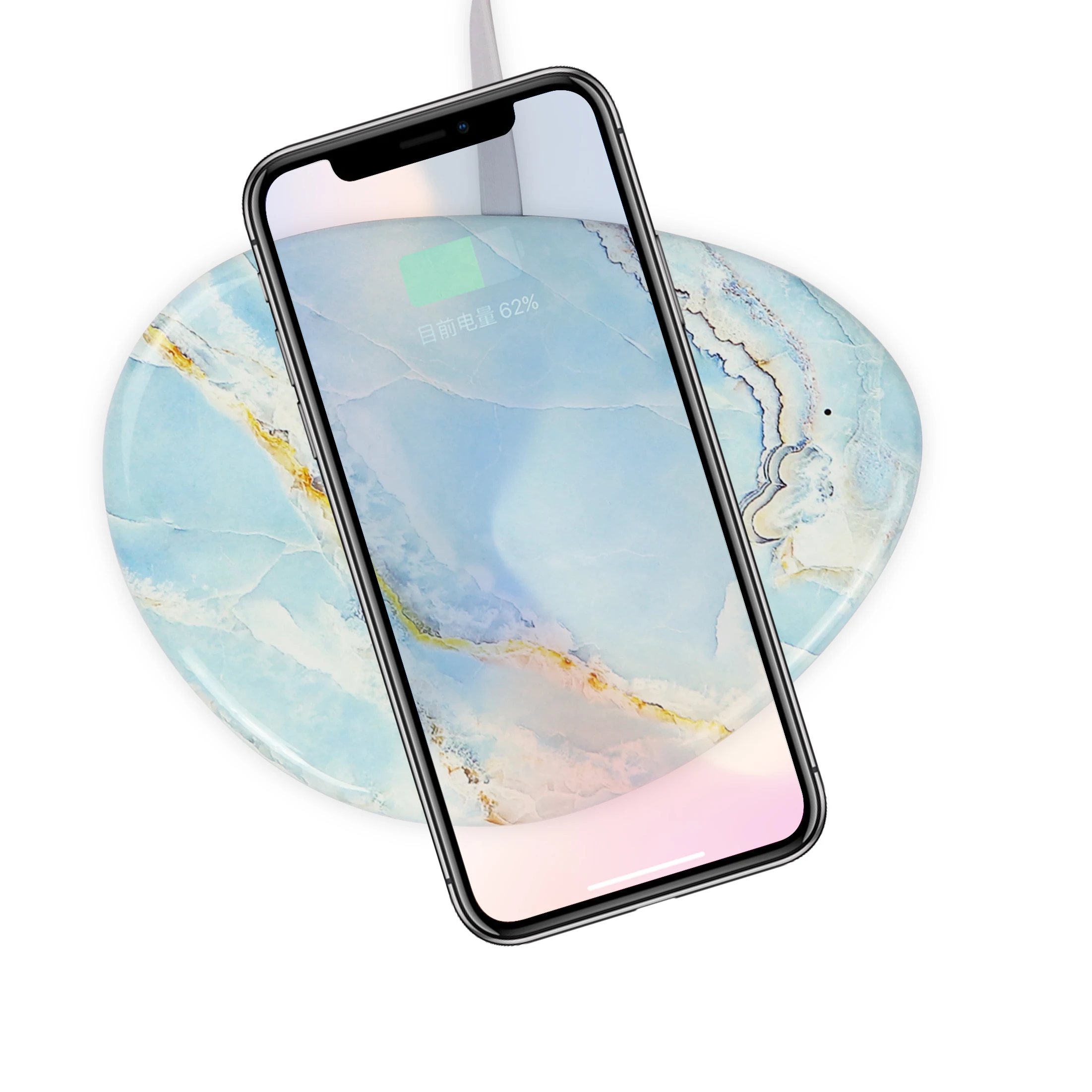 Lewoer Qi Беспроводное зарядное устройство для iPhone Xs Max X 8 10 Вт быстрая Беспроводная зарядная панель для samsung S10 S9 Xiaomi mi 9 mi X 3