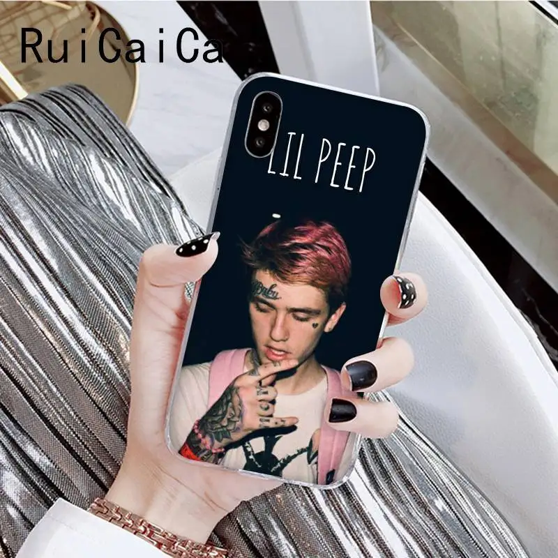 RuiCaiCa Lil Peep популярное эстетическое забавное искусство модный телефон для iPhone8 7 6 6S Plus X XSMAX 5 5S SE XR 10 11 11pro 11promax