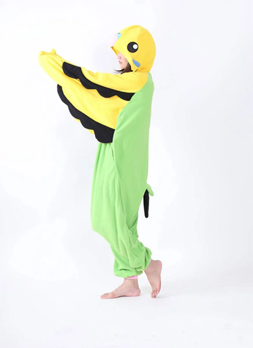 Животное попугай Пижама для взрослых один размер пижамы унисекс комбинезоны