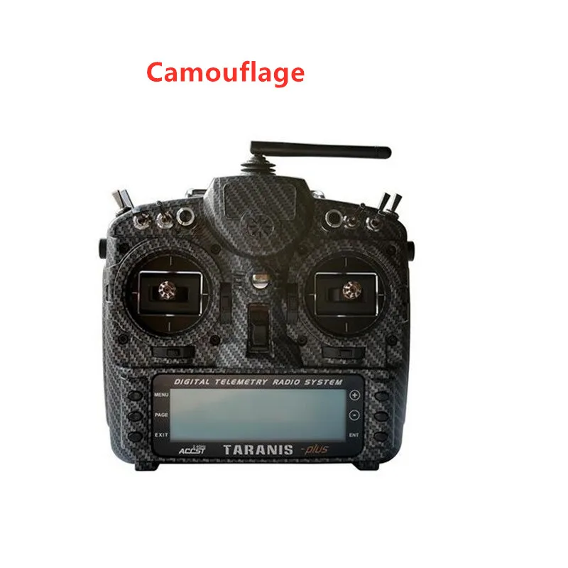 Camouflage Right T FrSky 2,4G 16CH Taranis X9D Plus SE передатчик специальное издание w/M9 Чехол с датчиком передачи воды с батареей и радиоуправляемой игрушкой - Цвет: Camouflage Right T