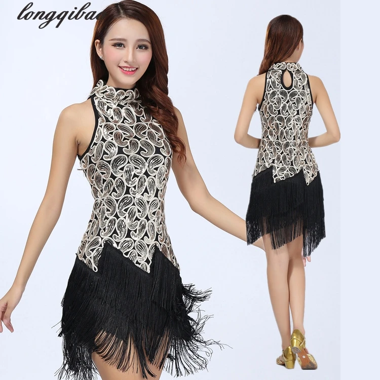 Женское платье с бахромой и блестками элегантное Привлекательное для