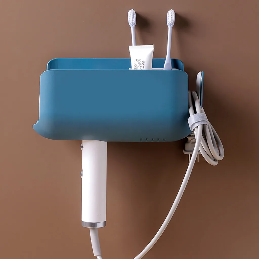 Высококачественный держатель для фена Настенный алюминиевый органайзер
