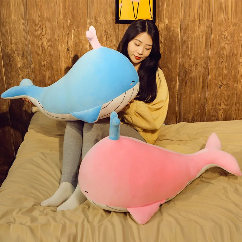 Новое прибытие Kawaii морская рыба плюшевые игрушки Мягкий голубой кит хороший