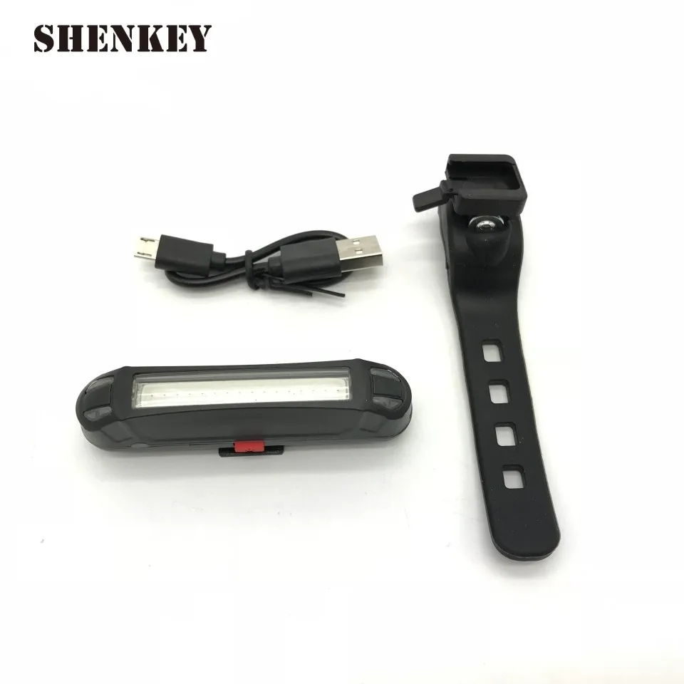 Задний светодиодный велосипедный фонарь зарядка через USB предупреждающий для