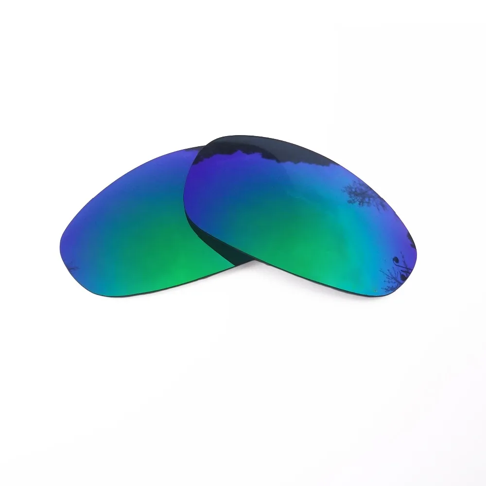 Ice Blue & Green Mirrored Polarized Replacement Lenses for Juliet Frame 100% UVA & UVB
