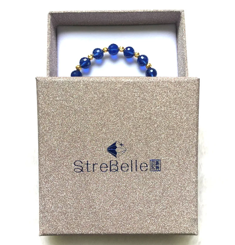 Женский блестящий браслет StreBelle классический с кристаллами ювелирное изделие 17 5