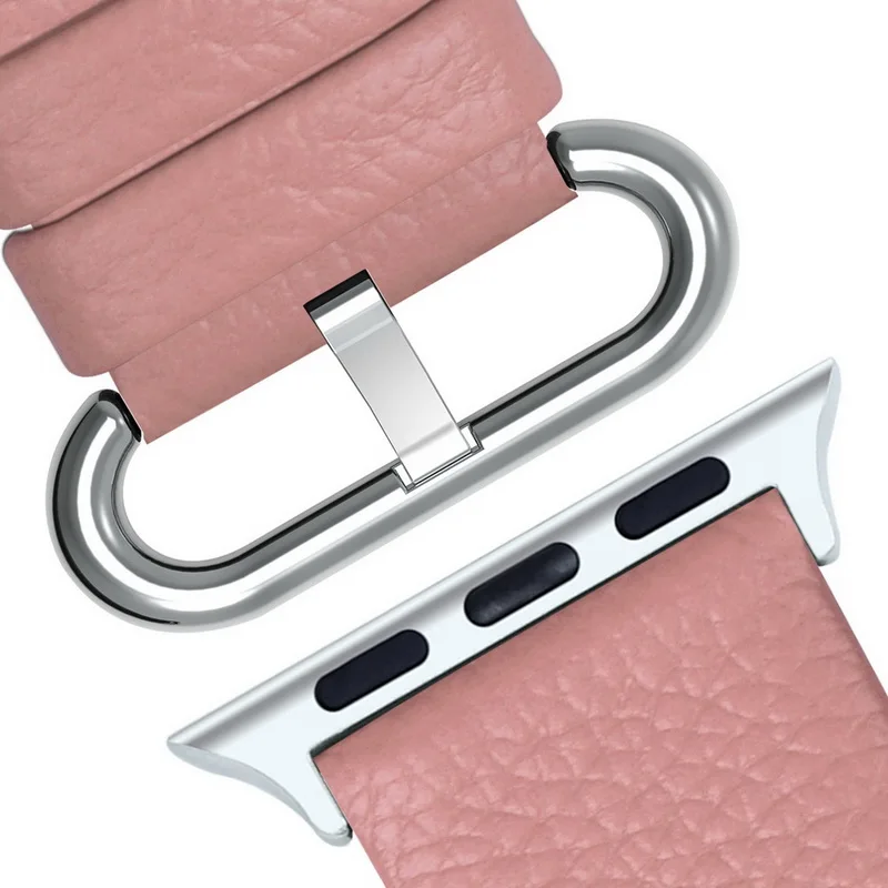 Ремешок для наручных часов Apple Watch 4/3/2/1 38 мм 42 мм Apple ремешок для наручных часов, 12 Цветов поводок собаки для наручных часов iWatch серии 4 44 мм 40 мм - Цвет ремешка: pink