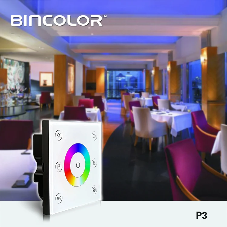 DC12V 24V 3CH сенсорный Панель RGB Управление Диммер Smart RF беспроводной дистанционный