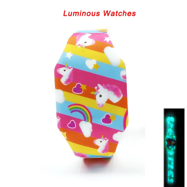 dujiao with Luminous Светящиеся Детские часы с изображением Эльзы из мультфильма; Детские электронные часы с капитаном из резины для мальчиков и девочек; Reloj Infantil Saati - Цвет: dujiao with Luminous