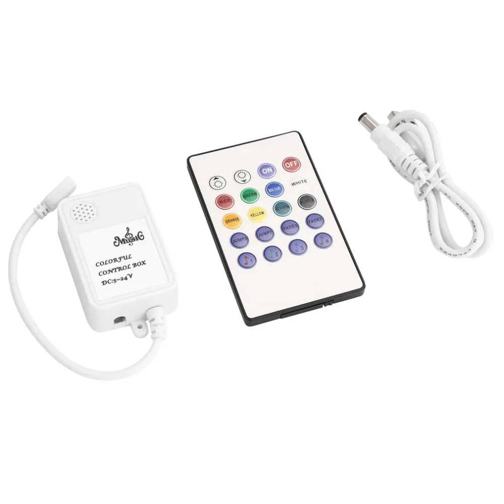 Светодио дный светодиодный RGB музыкальный контроллер 20 ключей RF пульт