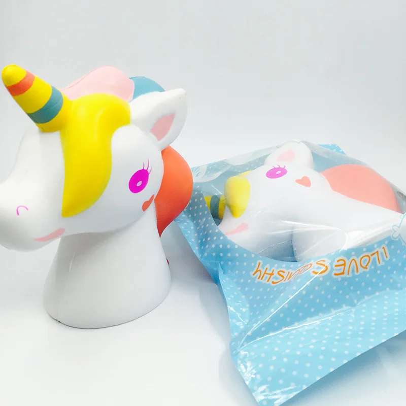 Сжимаемый 1 шт. редкий kawaii супер гигантский милый Животное Лошадь медленно растет