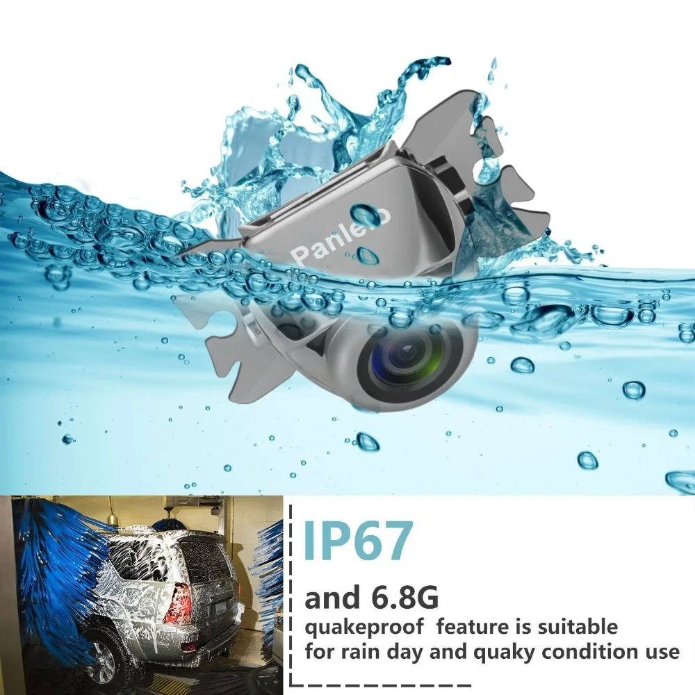 Универсальная автомобильная камера с рыбной головой водонепроницаемая 720P full HD