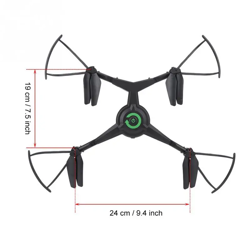 Радиоуправляемый квадрокоптер 2 4 ГГц 4CH складной Дрон 2MP камера WIFI трамиссия FPV