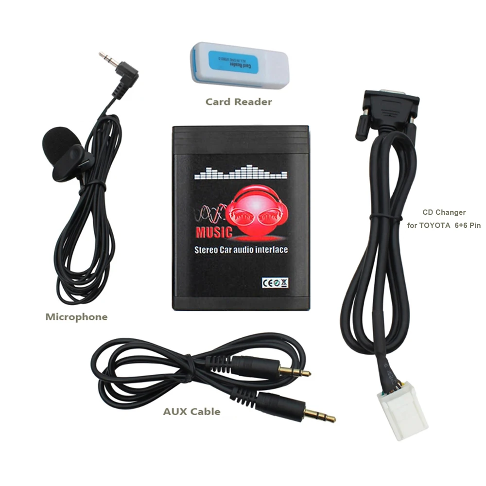 Автомобильный радиоприемник MP3 Bluetooth USB AUX адаптер 3,5 мм Интерфейс cd-чейнджер для TOYOTA Corolla Camry Avensis RAV4 Auris Yaris для Lexus