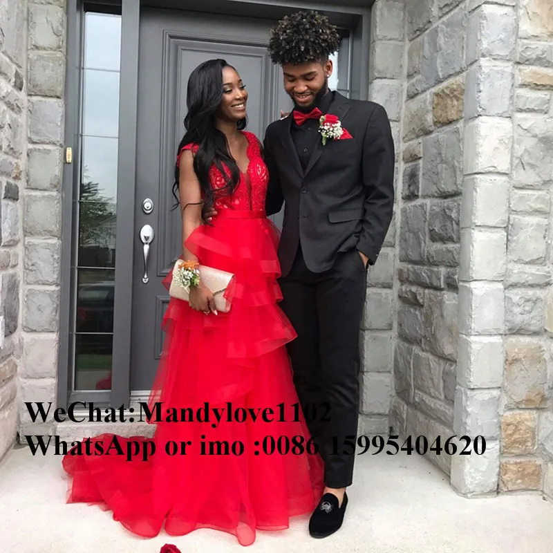 Красные Выпускные платья с V образным вырезом 2019 Длинные Сексуальные вечерние