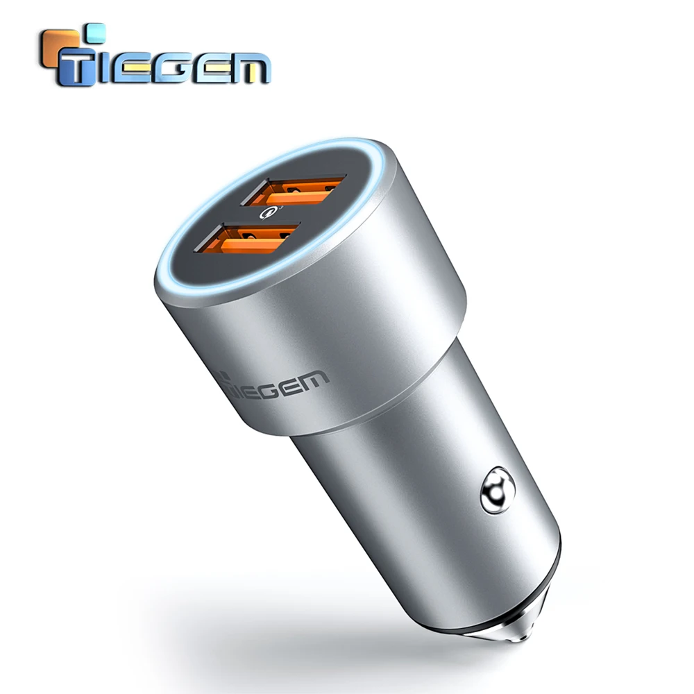 Автомобильное зарядное устройство TIEGEM с двумя USB портами Quick Charge 3 0 универсальный