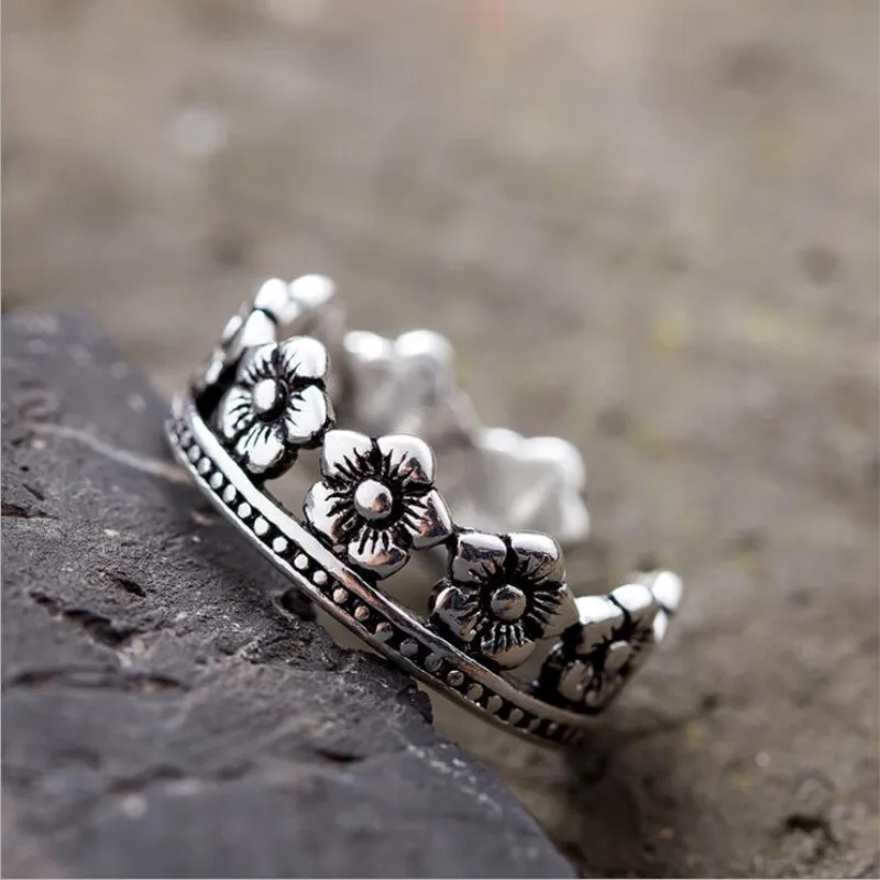 Новые Изысканные Ретро посеребренные не аллергические Королла женский