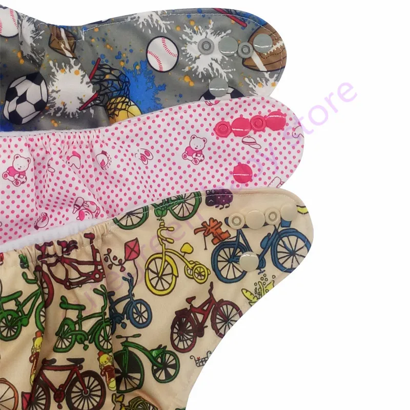 [Милый зеленый] водонепроницаемые детские подгузники для младенцев Тканевые