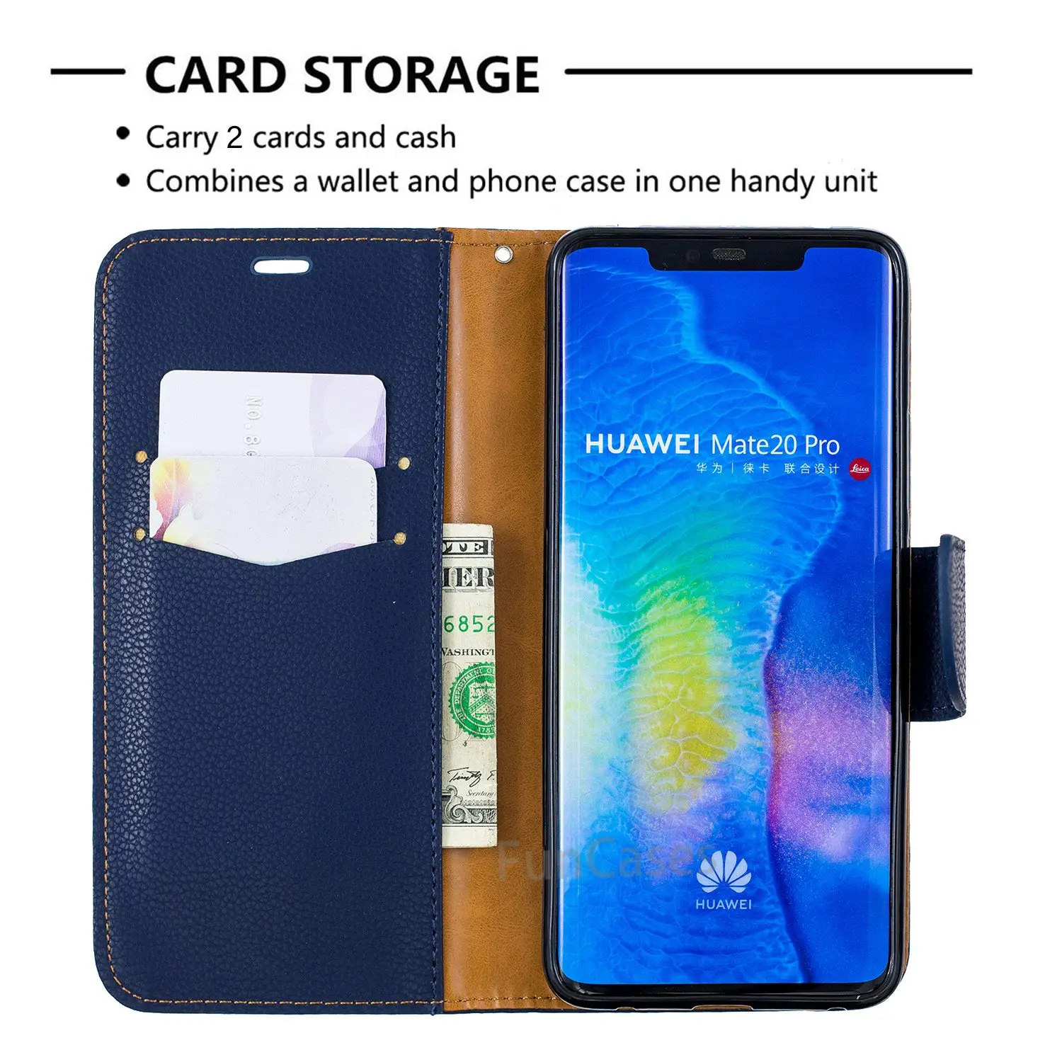 Кожаный флип чехол для huawei mate 20 Pro Lite слоты карт кошелек Coque 20Pro телефона Hoesje