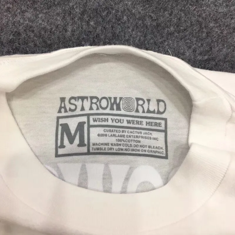 Лето 2019 футболка I't Want Wake Up tour Astroworld для мужчин и женщин 1:1 лучшее качество