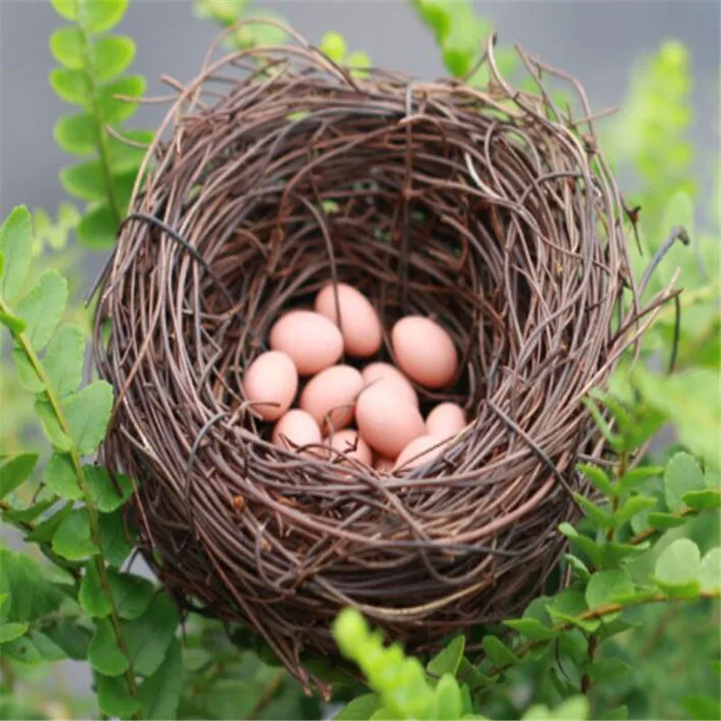 10 шт. искусственное гнездо птичьи яйца миниатюрный Сказочный Сад домашнее