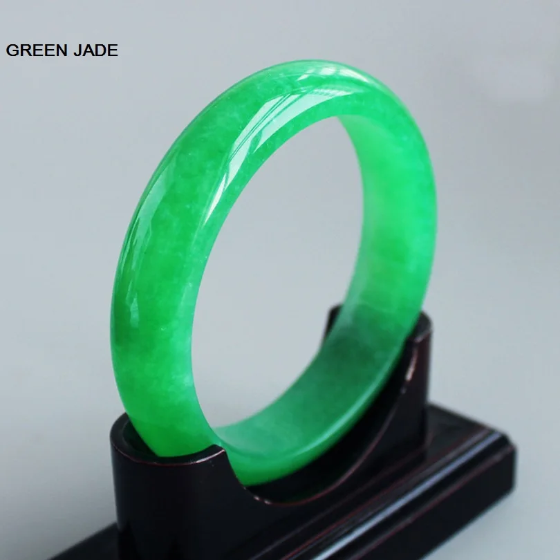 Элегантный натуральный полностью зеленый ледяной драгоценный камень браслеты