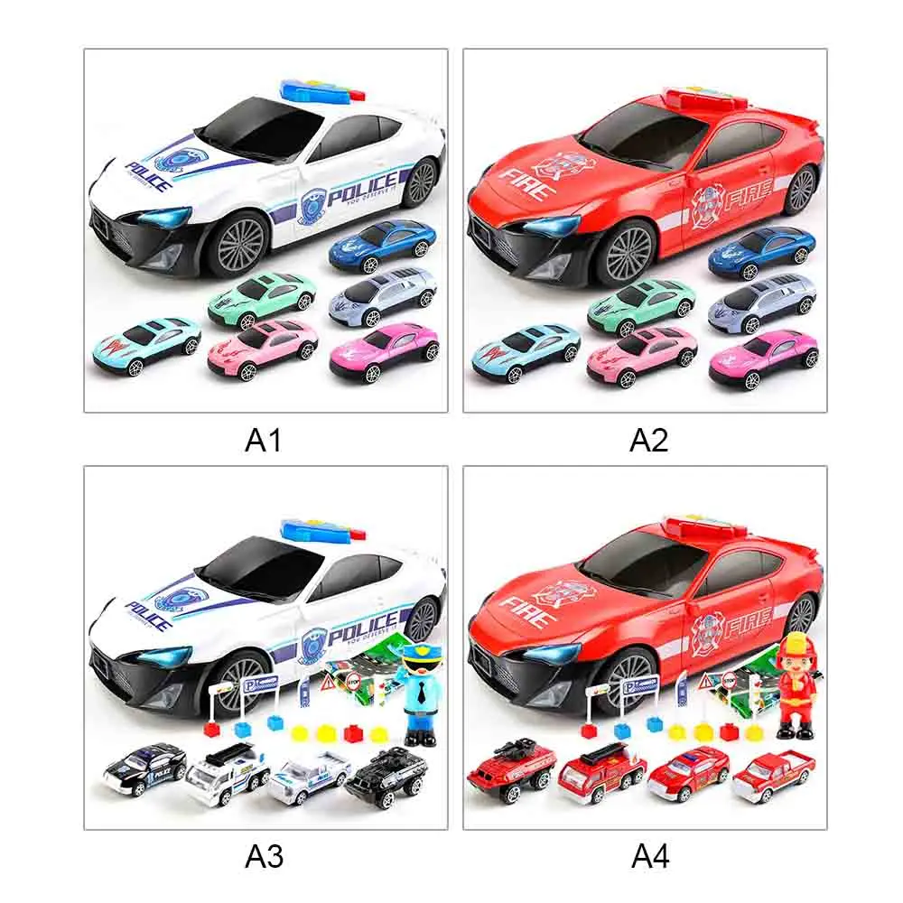 Theme Model Storage Police Car +6 Alloy Carr Gift Children's Multi-function Toy Early Education Puzzle | Игрушки и хобби