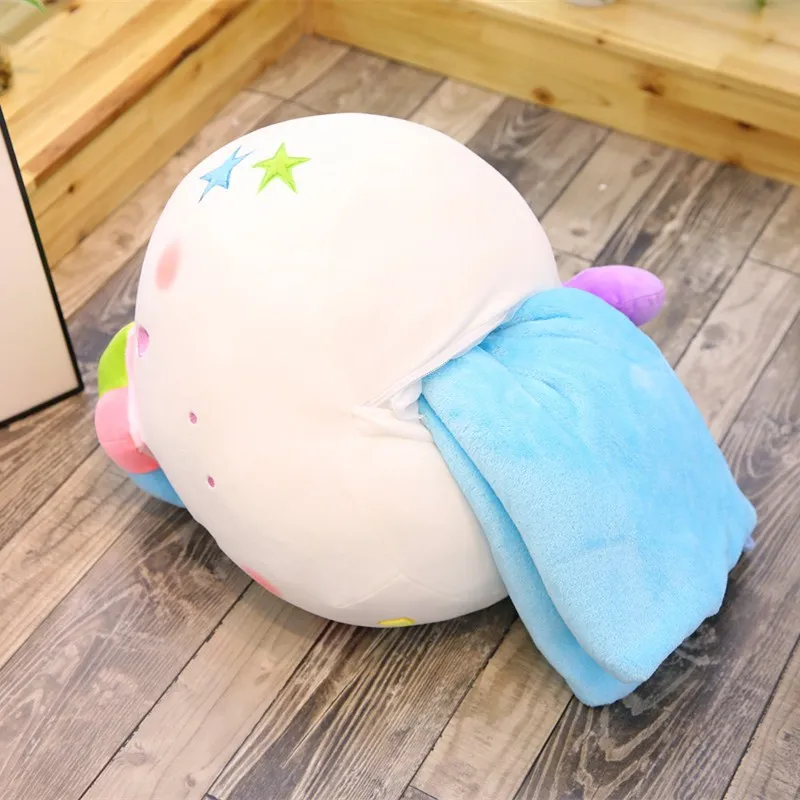 40 см Kawaii Плюшевый единорог мягкая подушка одеяло мягкий коралловый флис