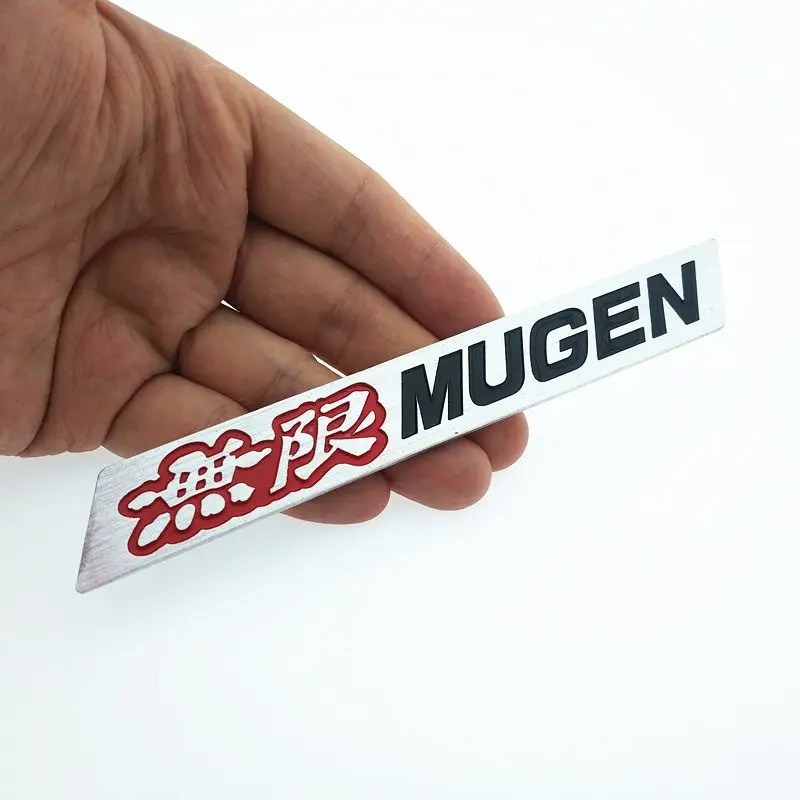 Новый 3D алюминиевые детали Mugen эмблема хромированный логотип задний значок