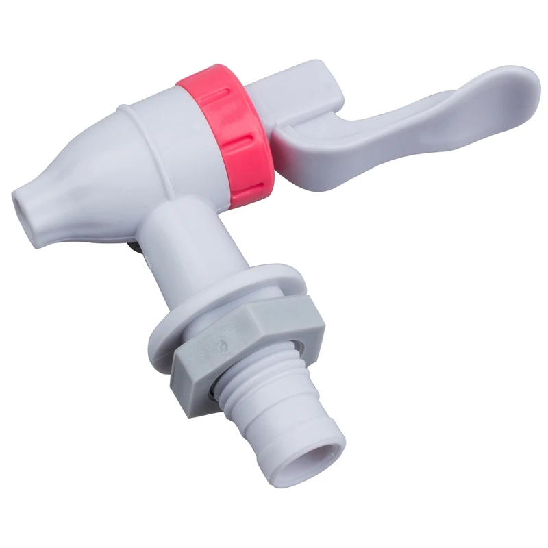 White Red Push Type Plastic Replacement Water Dispenser Tap Faucet | Обустройство дома