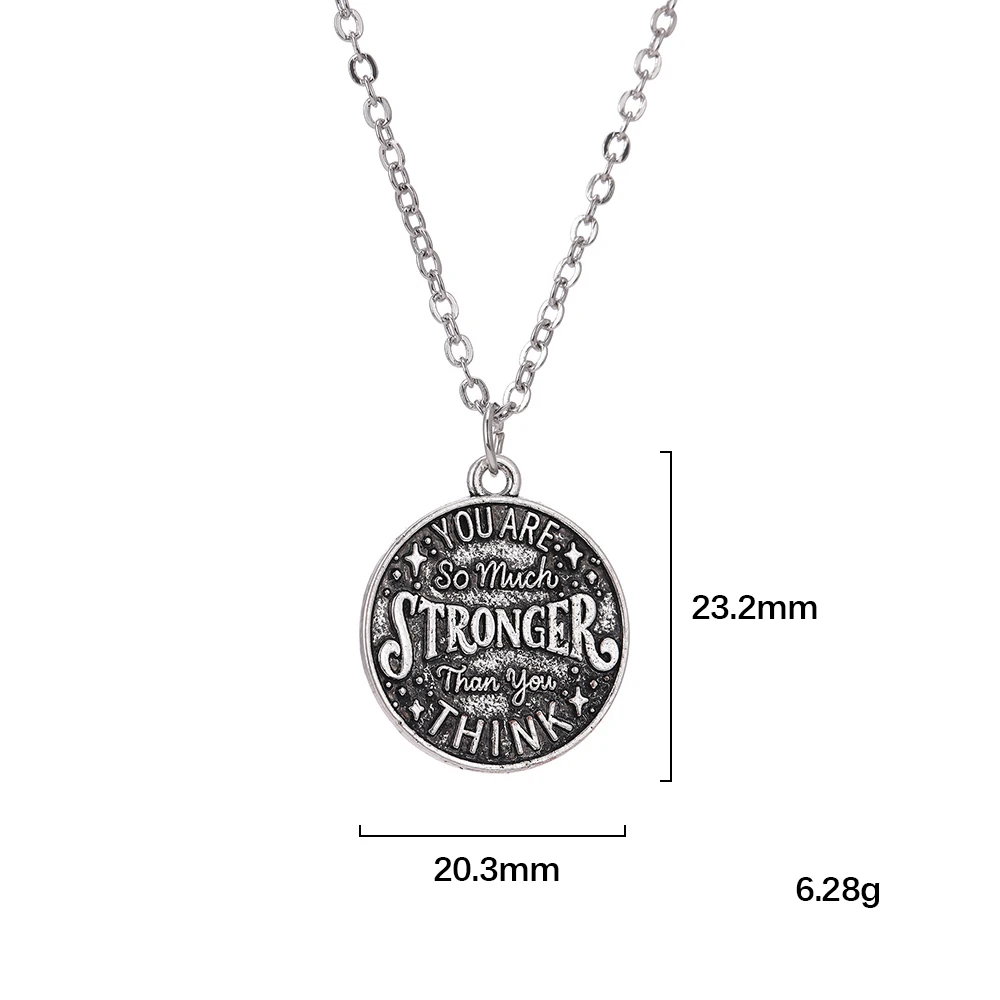 Teamer серебряный цвет круглые ювелирные наборы вы намного сильнее чем думаете