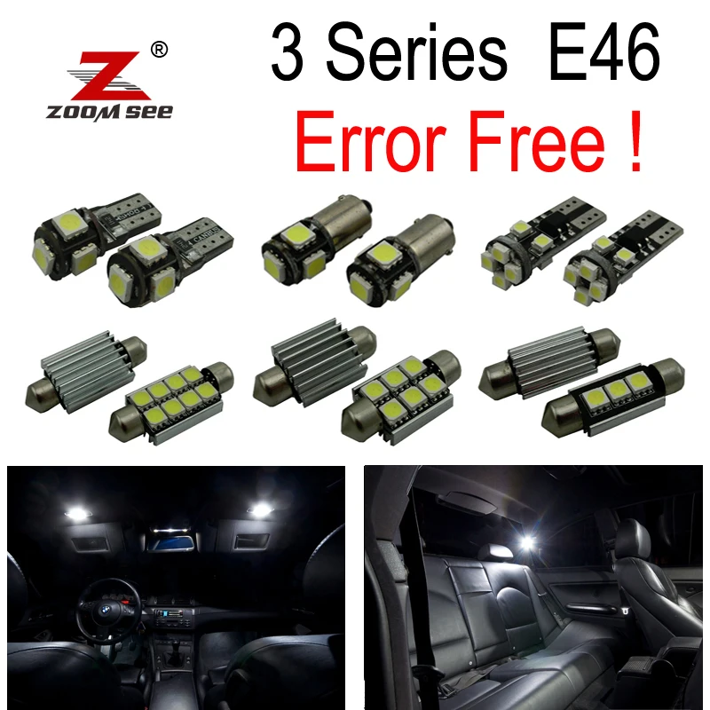 17 шт. светодиодный светильник для интерьера + лампа номерного знака BMW 3 серии E46