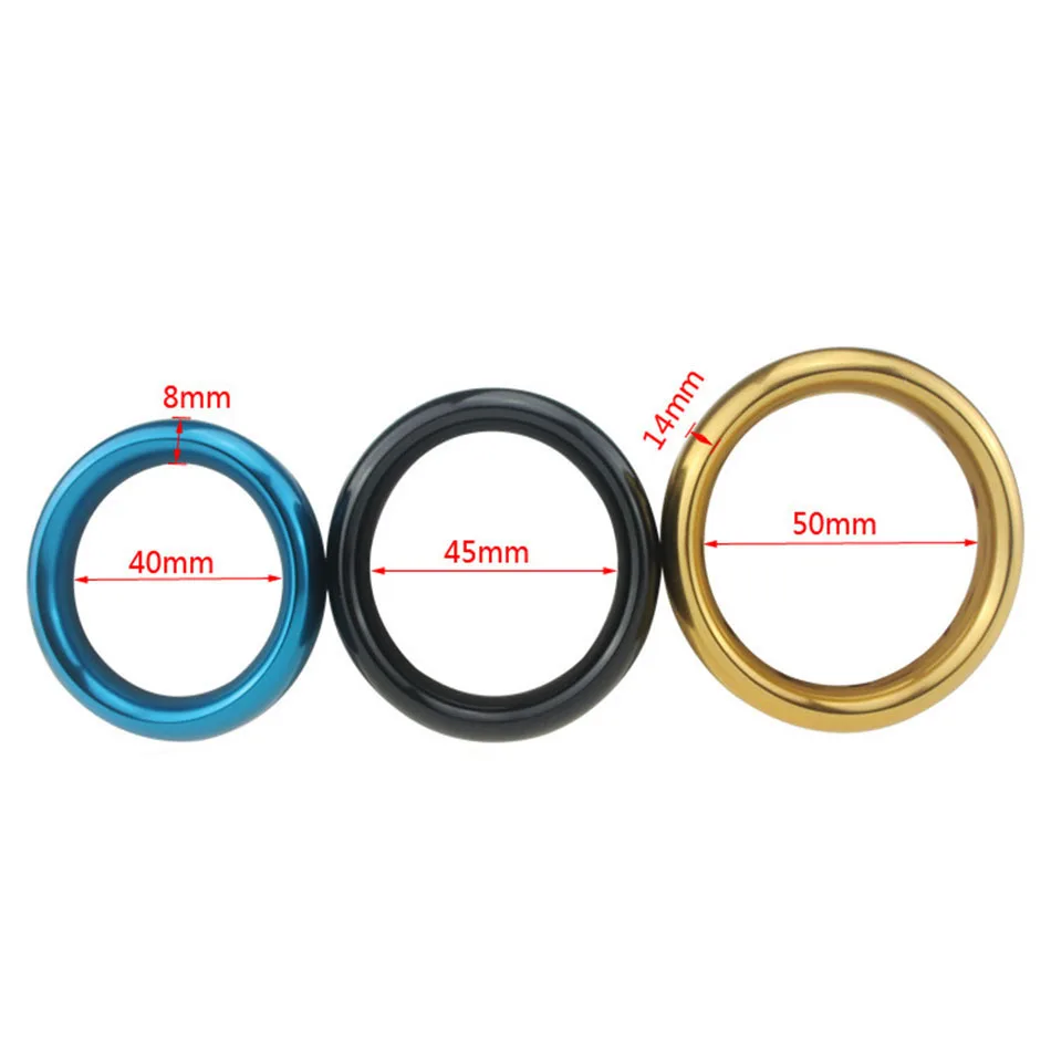 Кольцо для пениса CS449 из алюминиевого сплава с задержкой мужчин кольцо спермы