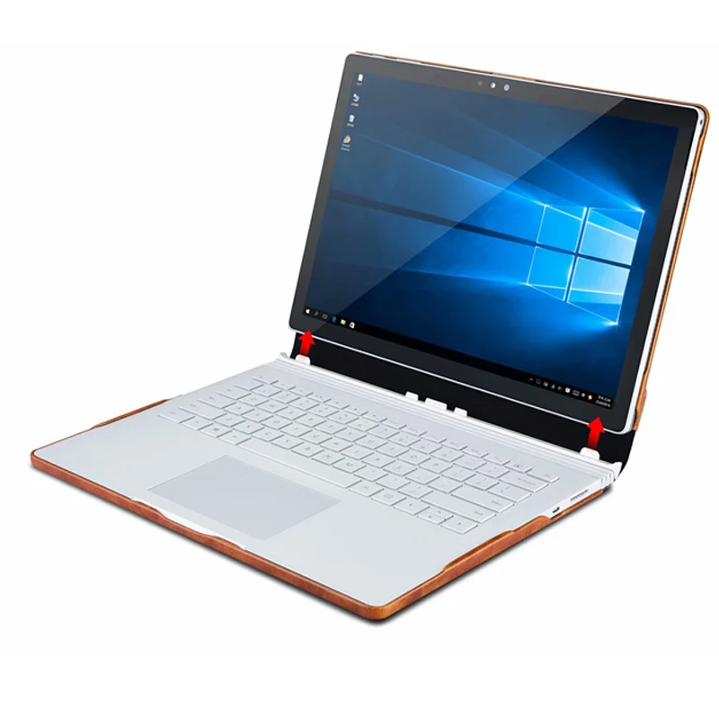 Винтажный чехол из натуральной кожи с вощеным маслом для Microsoft 2018 Surface Book 2 13 5 &quot