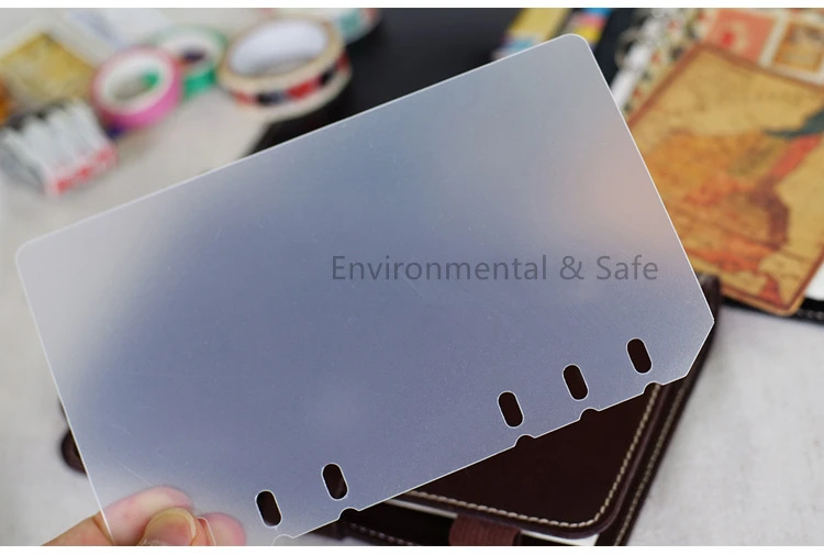 PP plate 1pc Harphia A5 A6 простой фетровый Тканевый блокнот с защелкой, дневник, креативный переплет, офисные принадлежности, переплет для колец - Цвет: PP plate 1pc