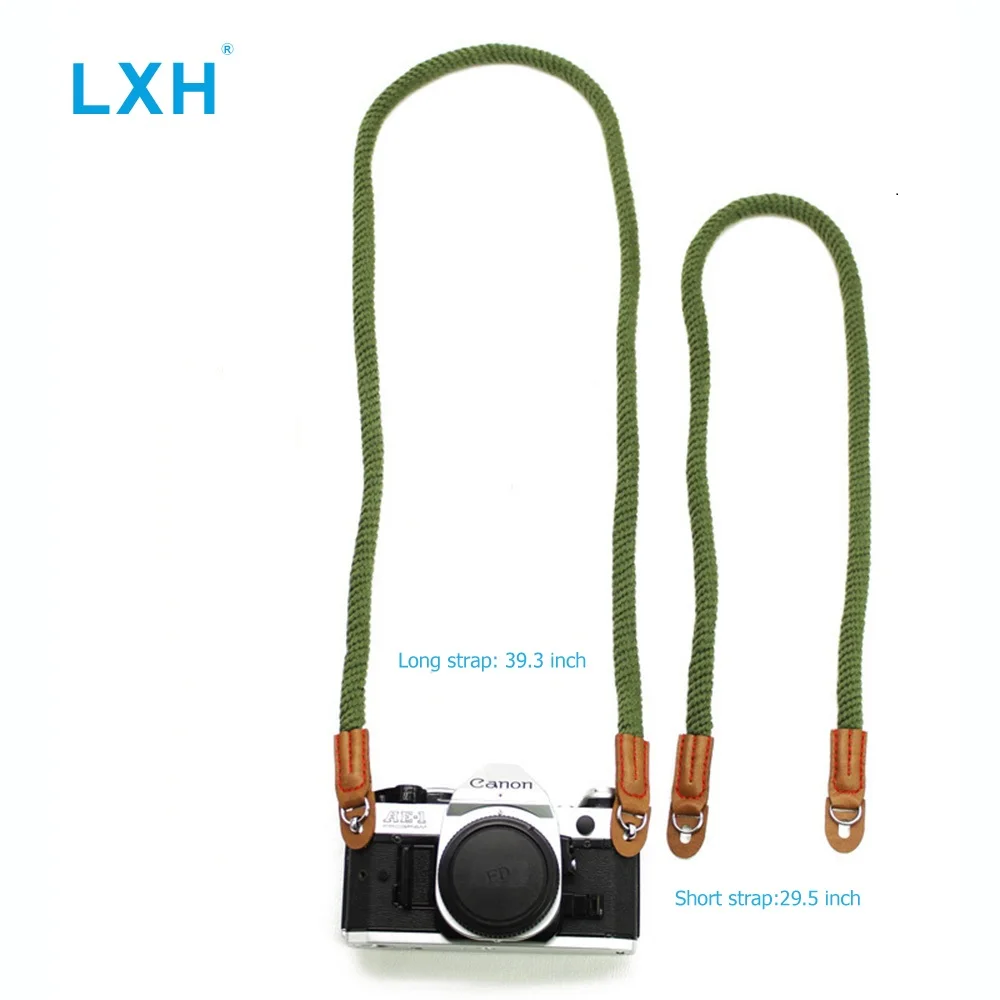 LXH Винтаж холст плечевой ремень для камеры для sony Nikon Leica Canon Fujifilm X100F X-T20 X-T10 X-T2 ремень