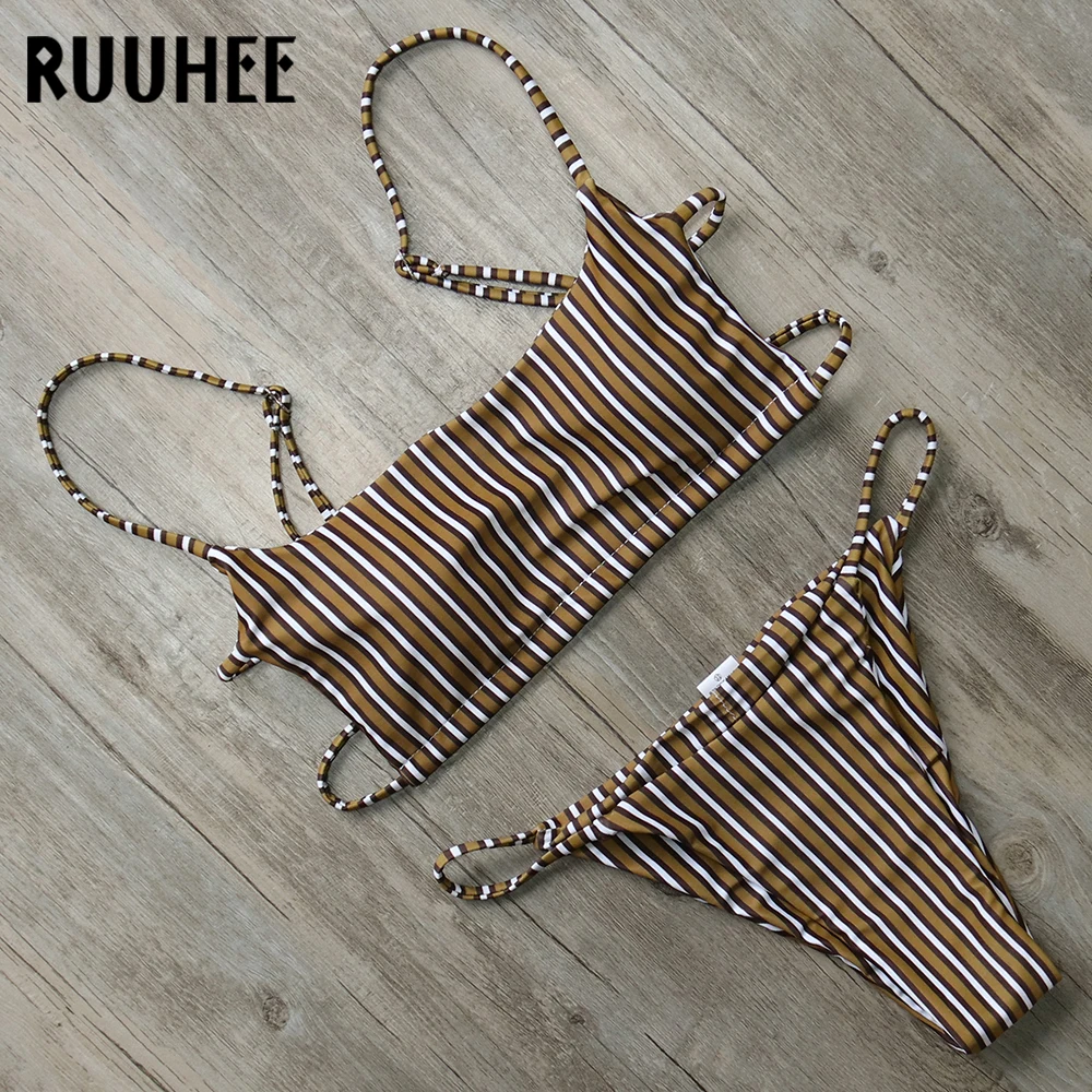 RUUHEE, бикини, купальник для женщин, купальник, набор бикини,, бразильский купальник, женская пляжная одежда, купальник для женщин с подушечками