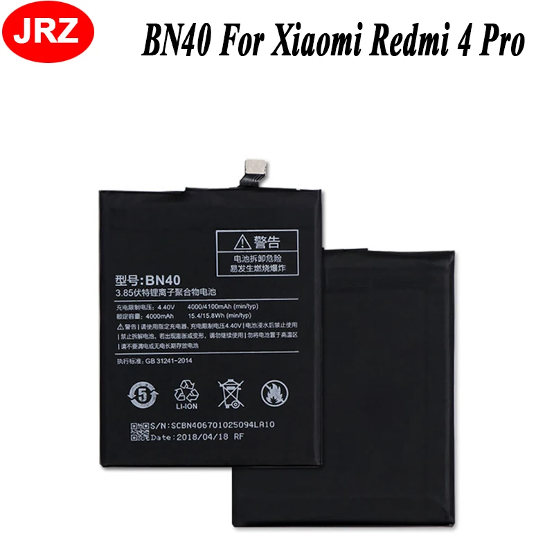 Аккумулятор BN40 для Xiaomi Redmi 4 Pro Prime 3G RAM 32G ROM Edition Redrice Hongmi Bateria AKKU|battery for xiaomi|battery forbattery
