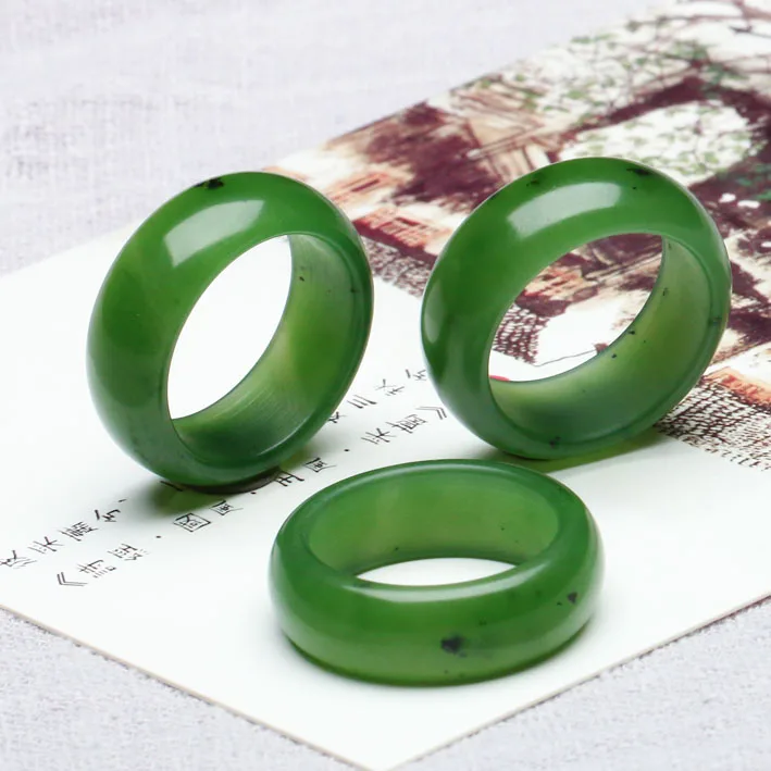 Hetian jade Jasper зеленое кольцо мужское и женское парное отзывы русский материал
