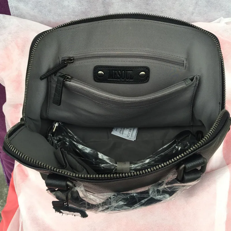 Женская сумка из 100% натуральной кожи деловой портфель модная черная через плечо