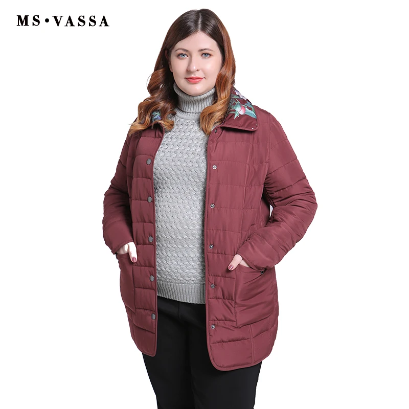 Фото MS Vassa женские куртки 2019 новая осенне-зимняя женская Двусторонняя куртка плюс MS Vassa женские куртки 2019 новая осенне-зимняя женская Двусторонняя куртка плюс