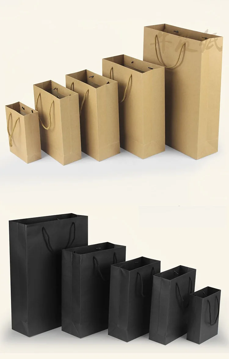 Пакеты из черной бумаги 20 шт./лот|bag f|bags withbags with handles |