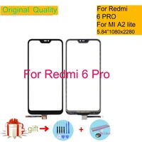 for xiaomi redmi 6 pro 6pro mi a2 lite touch screen digitizer touch panel sensor front outer glass touchscreen no lcd 5 84
