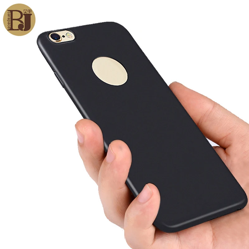 Роскошный чехол Для iPhone 6 s 7 ТПУ Мягкий Оболочки ультра-Тонкий вернуться крышка 360