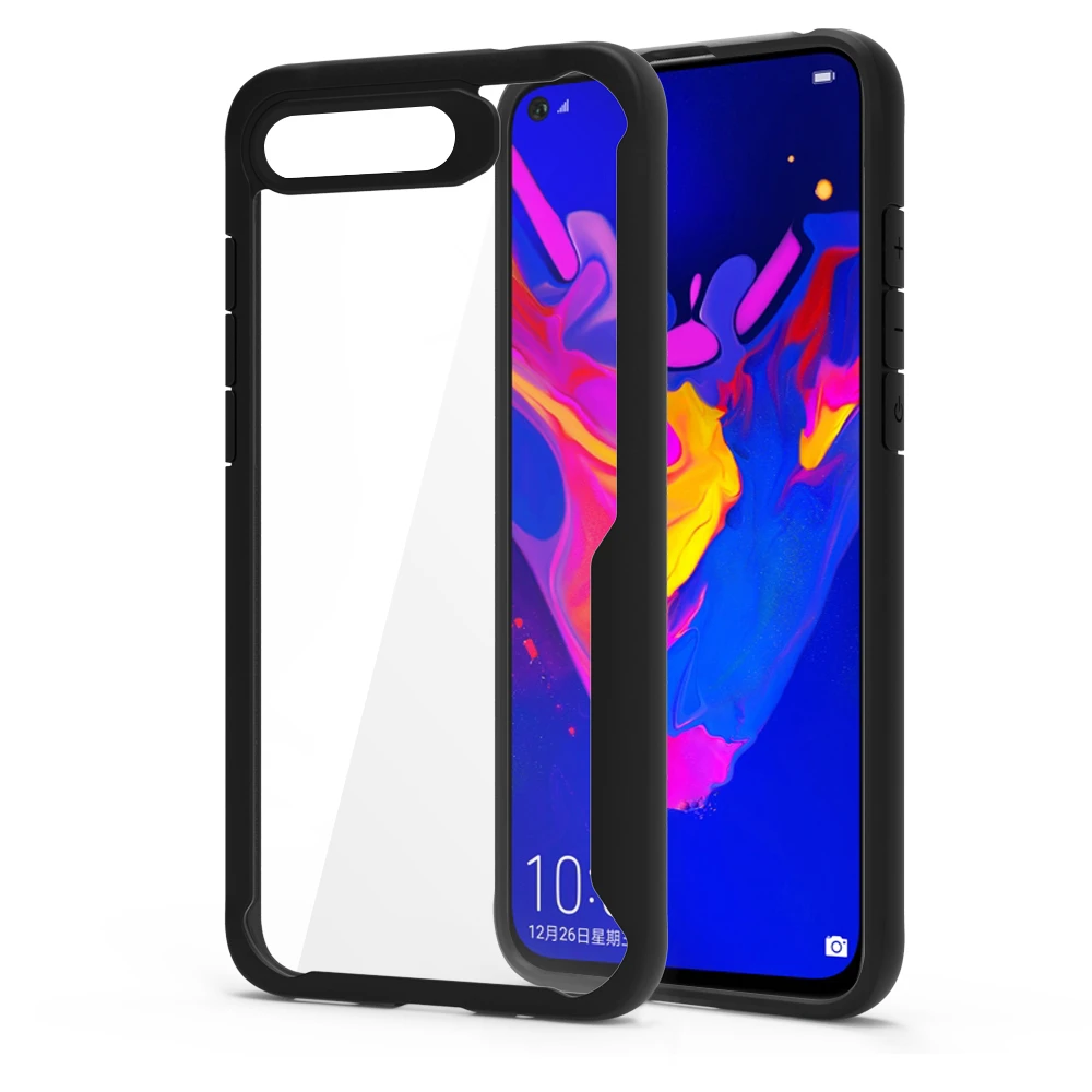 For Huawei Honor View 20 V20 Case Soft Silicone+Transparent PC Armor Protective Back cover for V Shell | Мобильные телефоны и