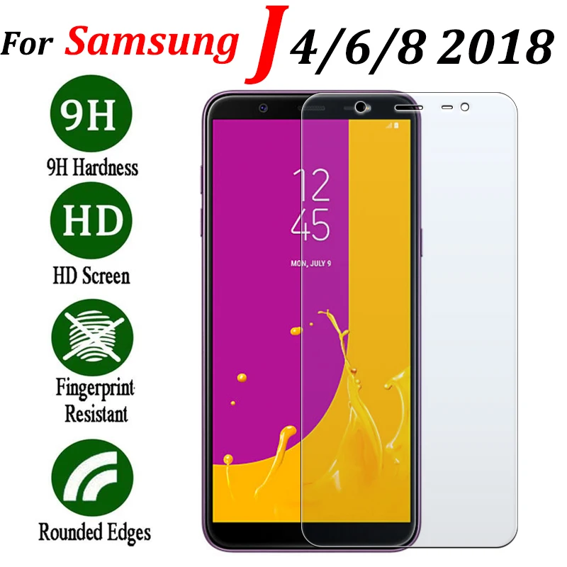 Защитное стекло для Samsung J6 plus закаленное J4 J1 J2 J3 J5 J7 J8 Prime защитная пленка |