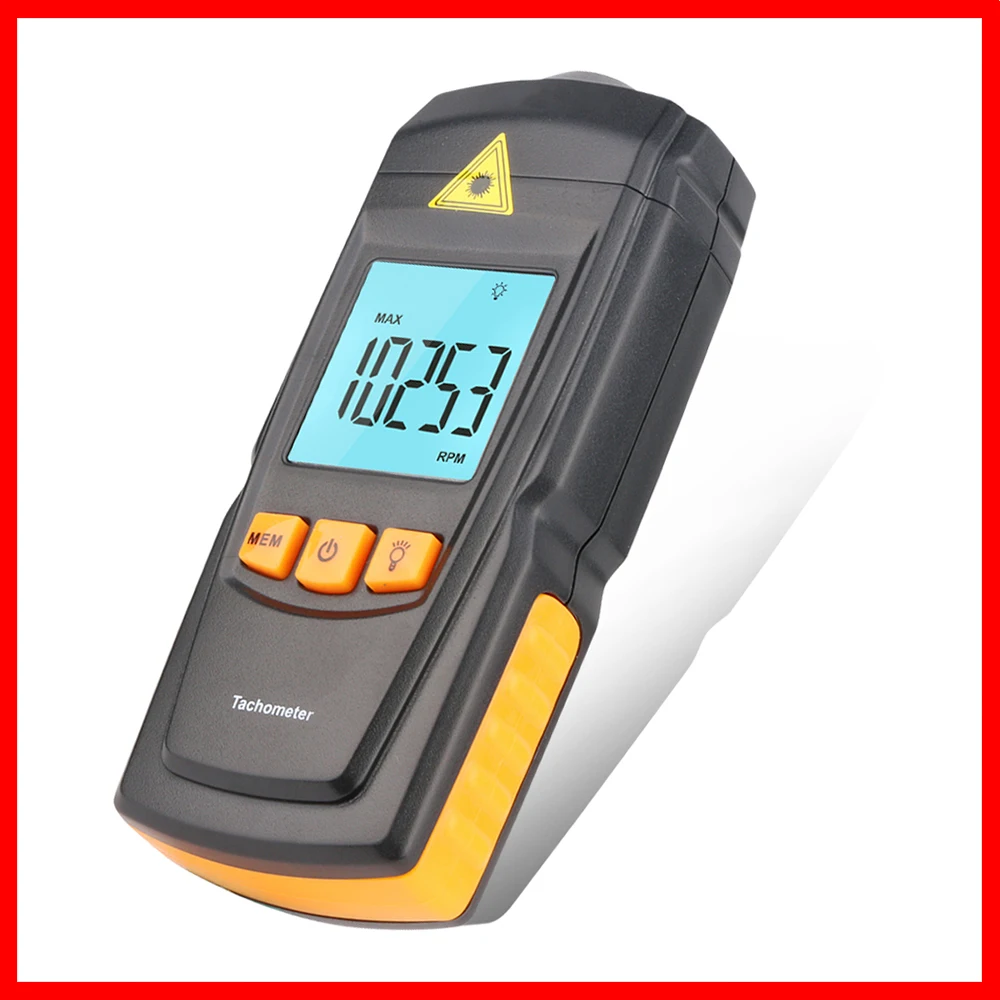Цифровой лазерный тахометр RZ Бесконтактный ЖК портативный тестер скорости