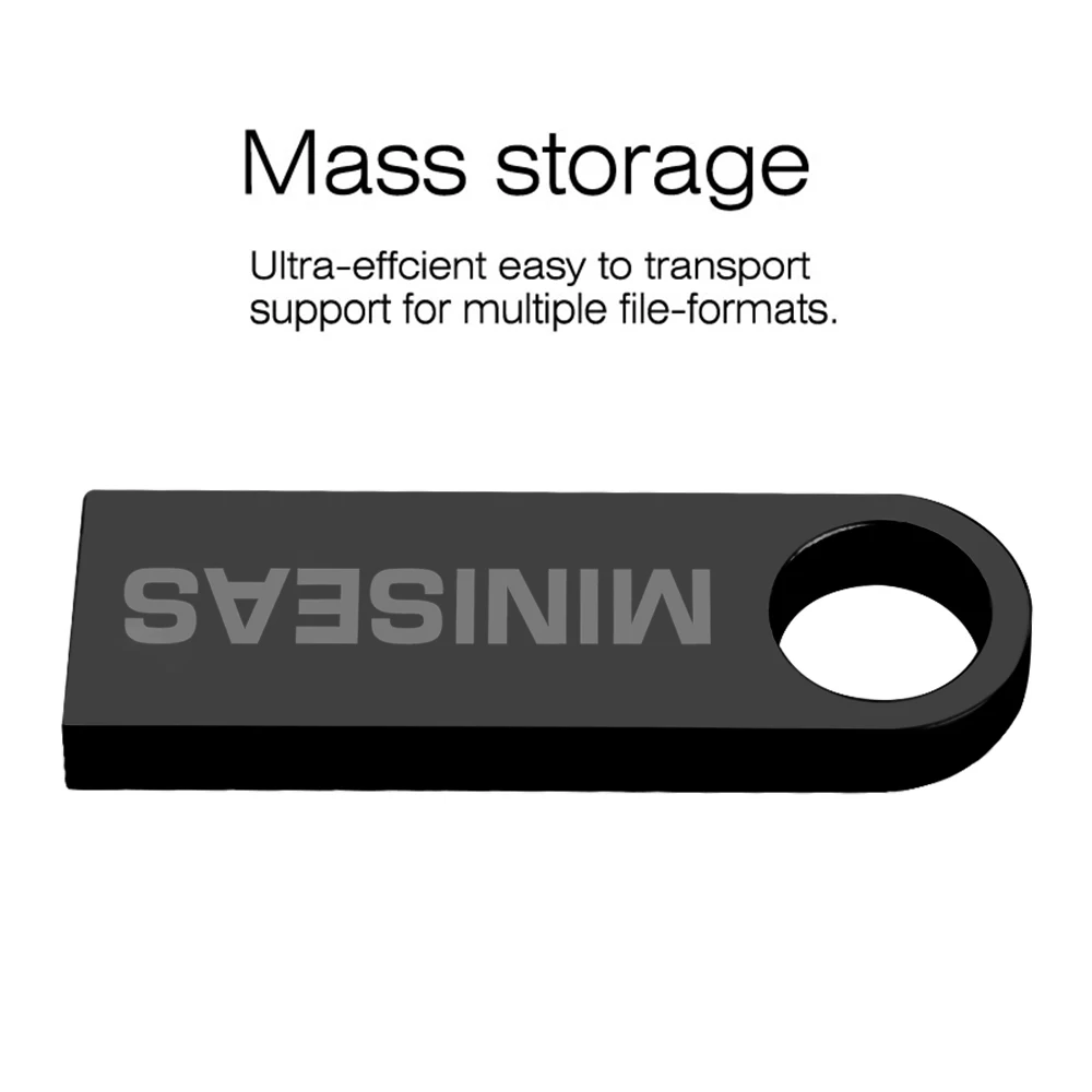 Новинка usb флеш-накопитель Miniseas 64 ГБ 32 16 8 4 Гб флешка водонепроницаемый