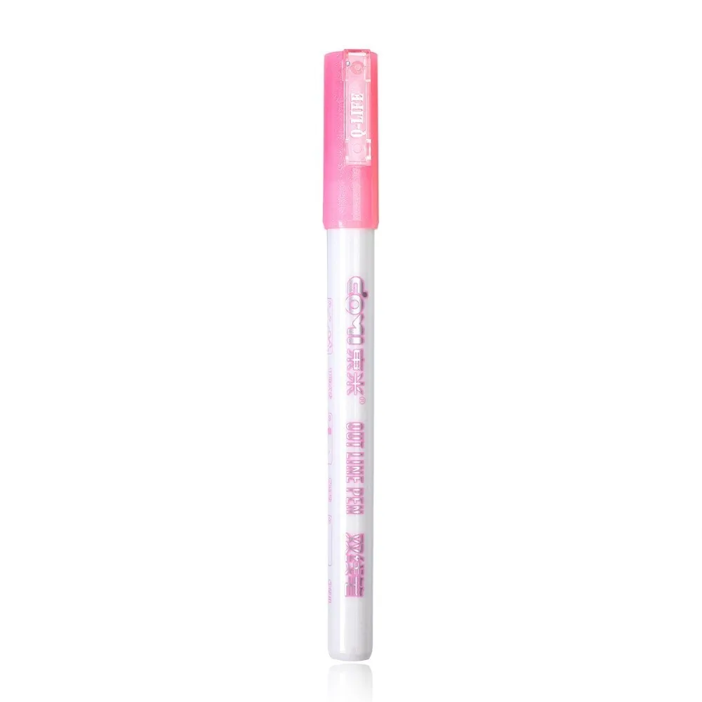 pink 1 Pc Drawing Manga Art Marker Pens 8 Colors Highlighter Markers Art Supplies Diy Scrapbooking School Supplies Stationery - Color: pink